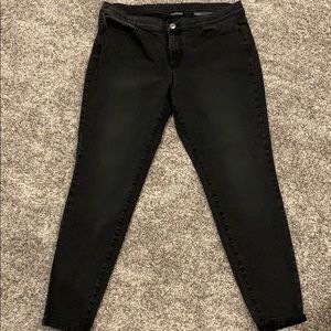 J Jill 5 Pocket Leggings Black Denim 14